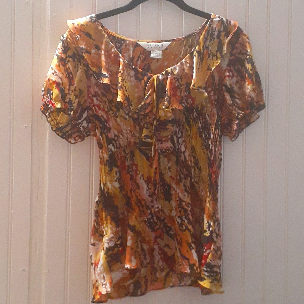 Vintsge Allison Taylor short sleeve blouse